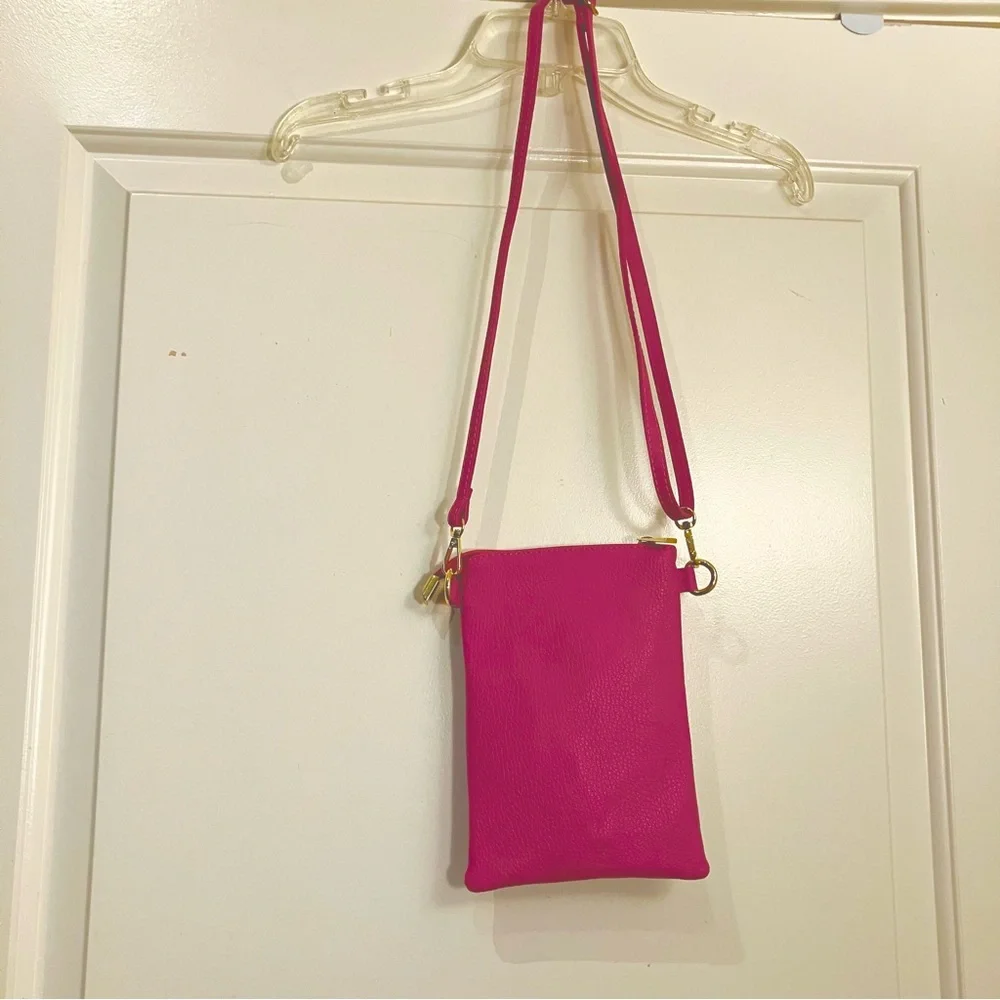 Borse in Pelle Genuine Leather Crossbody Phone Bag NIP